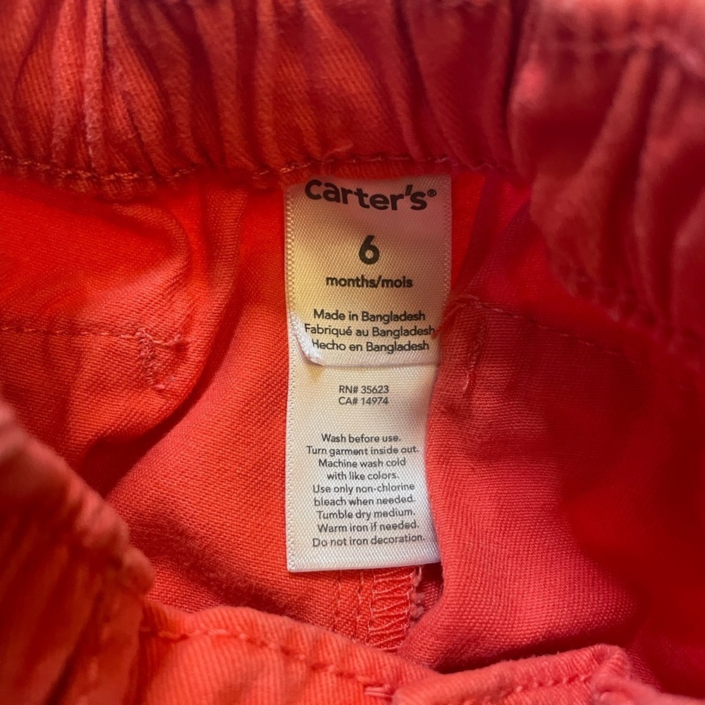 Boys set of 2 garanimals and carters size 6M red and grey pants - Picture 5 of 5